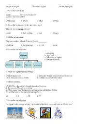 Test for 7th grades