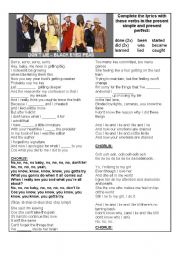 English Worksheet: Dont Lie - Black Eyed Peas