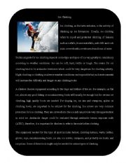 English Worksheet: Extreme Sport 4 ( Ice Climbing)
