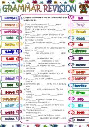 Grammar Revision (B&W + KEY included)