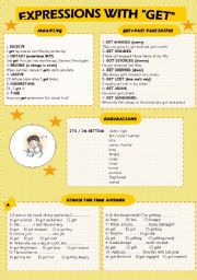 English Worksheet: GET