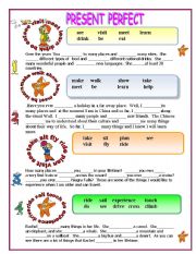 English Worksheet: PRESENT PERFECT