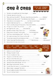 English Worksheet: ONE or ONES