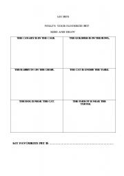 English Worksheet: MY PETS