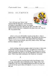 English Worksheet: dog competitions