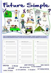 English Worksheet: Future Simple