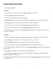 English Worksheet: linking words