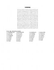 English Worksheet: Cinema
