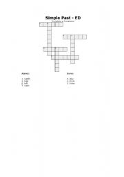English Worksheet: Simple past- ed - 