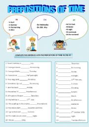 PREPOSITIONS OF TIME