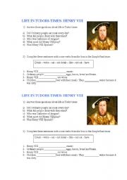 LIFE IN TUDORS TIME- HENRY VIII