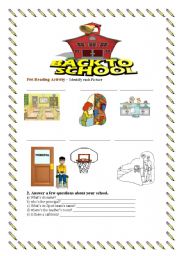 English Worksheet: Back to School