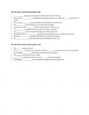 English Worksheet: past tense exercise