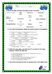 English Worksheet: Rio - The movie - Present Continuous