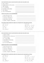 English Worksheet: Verb TO BE and Classroom Objects