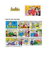 English Worksheet: Archie Comic Strip