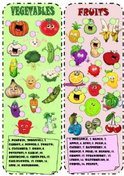 English Worksheet: Fruits and Vegetables