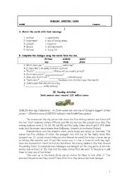 English Worksheet: Lottery winner