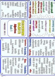 English Worksheet: Describing Objects - Adjectives - Book 1