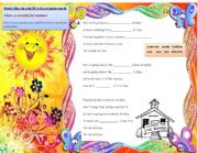 English Worksheet: summer holiday