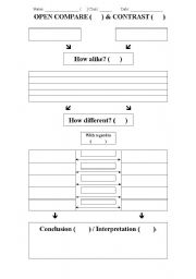 English worksheet: Compare and Contrast_Simple Past & Past Perfect