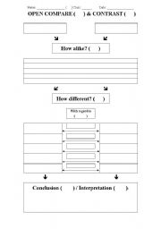 English Worksheet: Compare and Contrast_Simple Past & Past Perfect