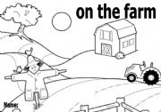 English Worksheet: on the farm