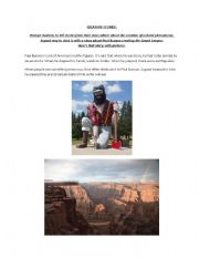 English Worksheet: Creation stories