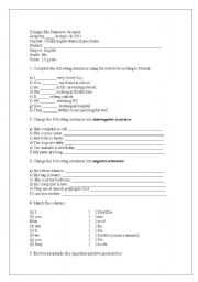 English Worksheet: Aula de progresso