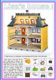 English Worksheet: lisas house