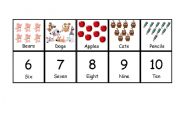 English Worksheet: Numbers Memory game