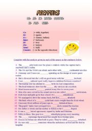 English Worksheet: prefixes