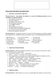 English worksheet: Adjectives Task (College)