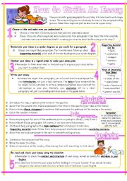 English Worksheet: Essay Writing Guide, Reuploaded.