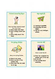 Idiom flash cards