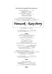 English worksheet: Firework - Katy Perry