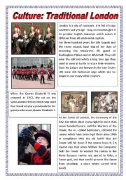 English Worksheet: TRADITIONAL LONDON