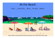 English Worksheet: At the Beach