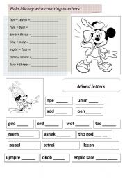 English Worksheet: Revision worksheet part 2