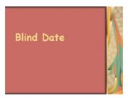 English worksheet: Blind Dating