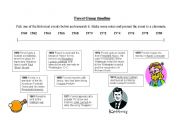 English Worksheet: Forest Gump timeline