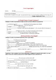 English worksheet: English test