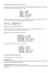 English worksheet: present simple