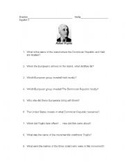 English worksheet: Trujillo