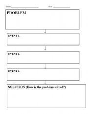 English worksheet: Problem/Solution Graphic Organizer