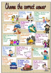 English Worksheet: present simple-present continuous-past simple