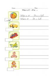 English Worksheet: writing: what is it?