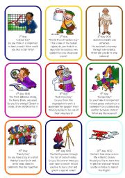 English Worksheet: WRITING OR SPEAKING CARDS - MAY