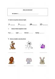 English worksheet: Consolidation worksheet