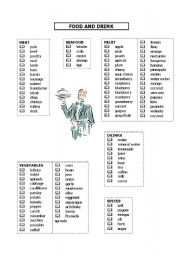 English Worksheet: Food & drink